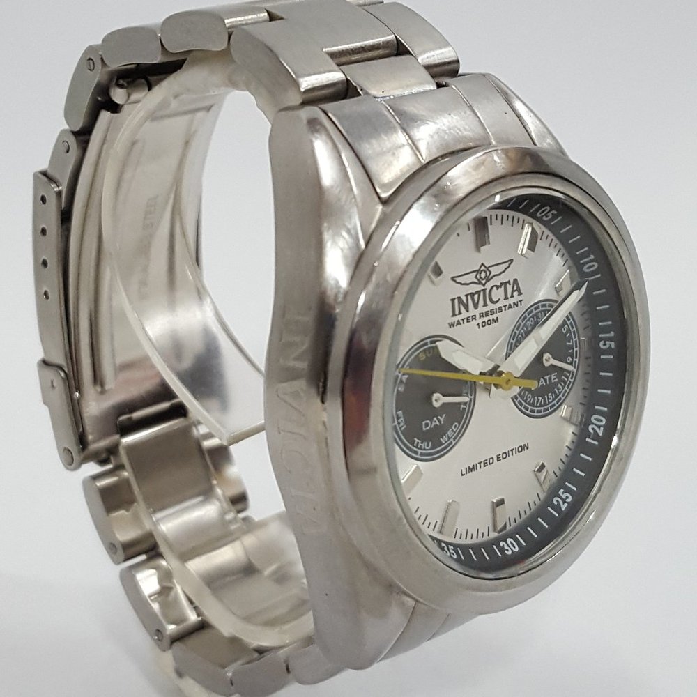 Invicta Speedway Multi-Function Silver Dial Stain… - image 4